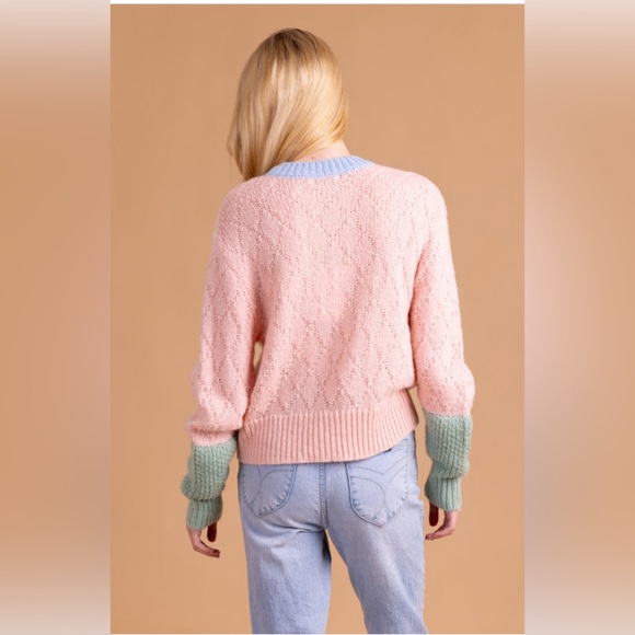 Sedge The Piper Sweater NWT SIZE MEDIUM 2024 collection color block - Picture 5 of 6